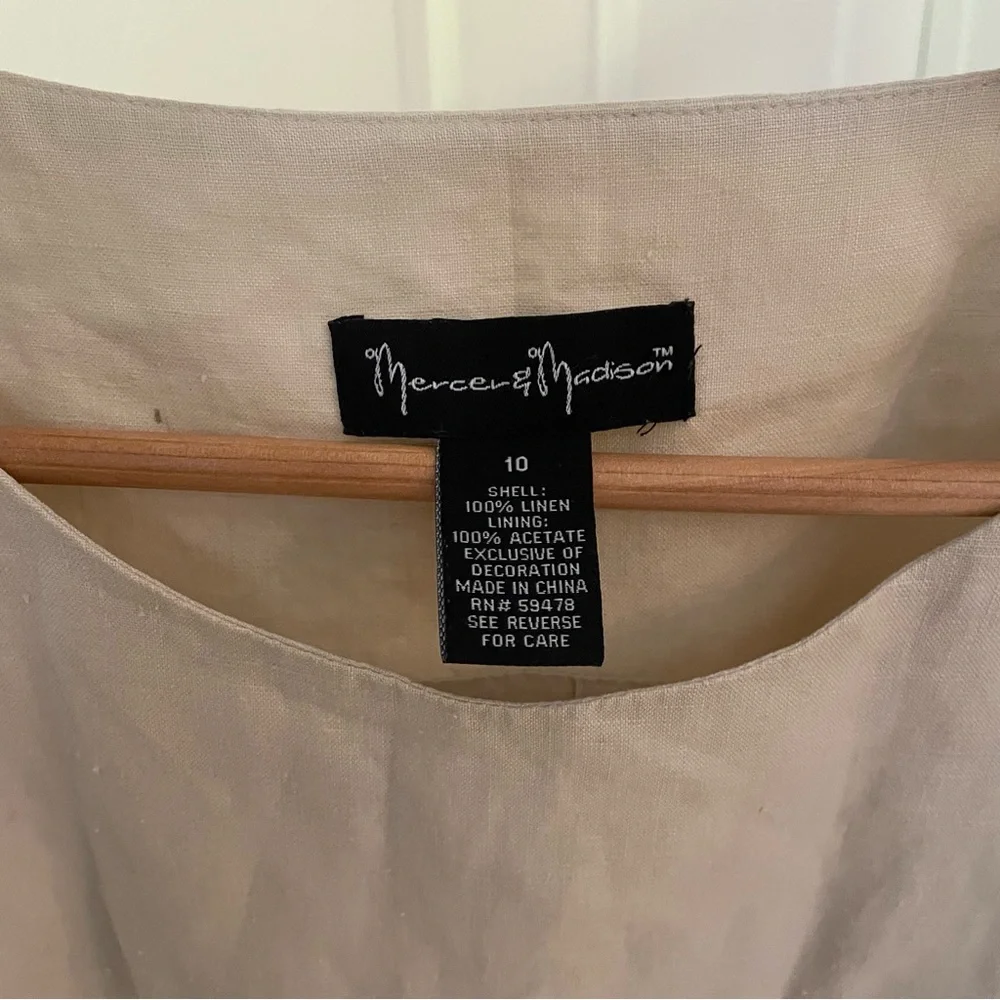 100% linen embroidered top - Picture 3 of 4